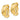 14k Gold Crisscross Half Hoop Non-Pierced Earrings - Image 2