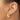 14k White Gold Diamond-Cut Hoop Earrings - Image 3