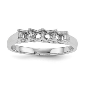 14k White Gold Family Jewelry Ring Mounting
